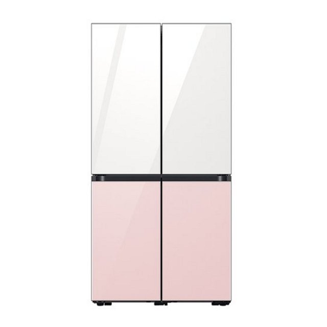 삼성전자 비스포크 4도어 875L 글램 화이트+글램 핑크 (RF85B911155)