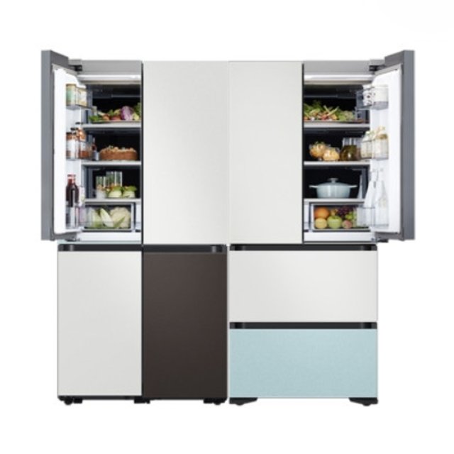 삼성전자 비스포크 7도어 1035L 색상선택 (RF60C9012AP+RQ42C94L3AP)